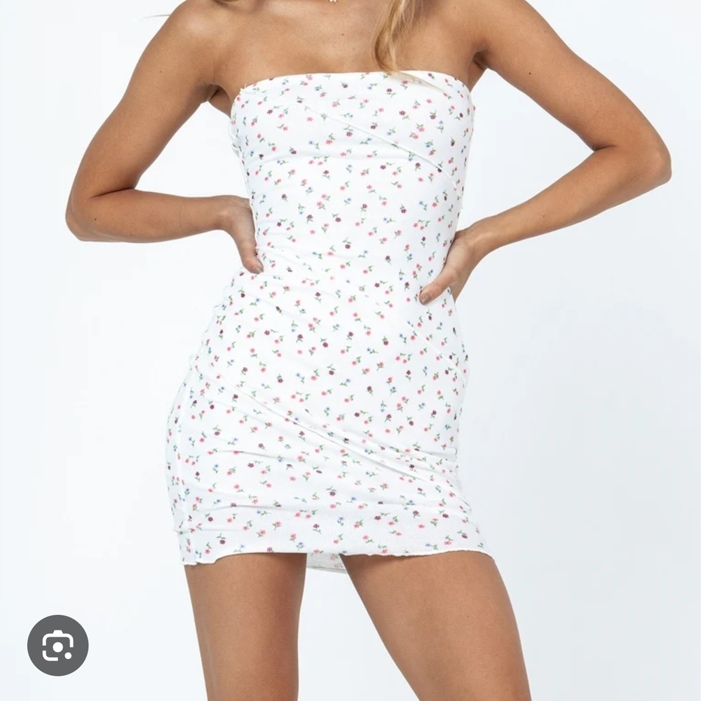 Princess Polly White Strapless Bodycon Dress